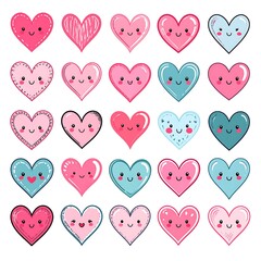 Cute hearts collection