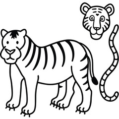 cartoon tiger cartoon