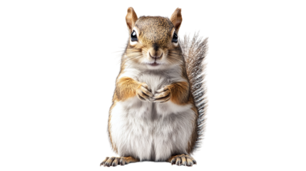 squirrel isolated on transparent background 