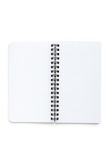 Blank grid notebook pages ready for brainstorming or planning tasks in any setting