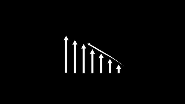 downward trending line graph with vertical upward arrows, symbolizing decline, loss, failure, economic downturn, business crisis, financial risk, negative growth, poor performance, market fall.