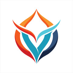 Modern Abstract Geometric Shape Logo Vector Design