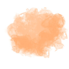 Abstract watercolor paint shape.	