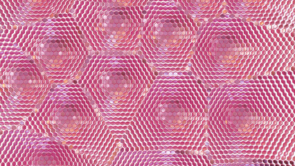 Abstract repeat geometry wave background. 3d rendering.	