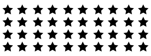 Fototapeta premium Star Icon set. rating icon vector. star icon vector on a white background. star - Vector icon. star - Vector icon. 