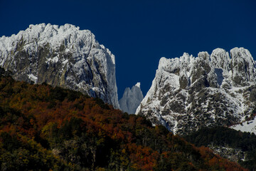 Las Peinetas, camino internacional  a argentina, Curarrehue, Chile