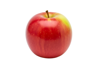 A vibrant red  with subtle yellow highlights sits prominently against a stark black background.