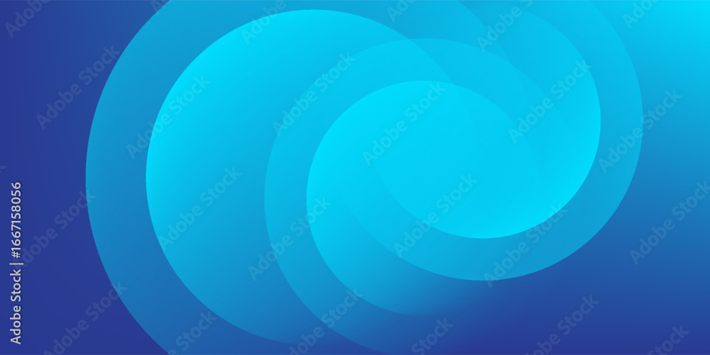 Poster abstract blue background circle with diagonal lines. dynamic shapes composition. vector illustration