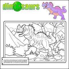 prehistoric dinosaur coloring page for kids