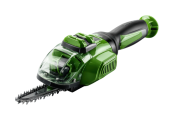 Electric garden tool home product, isolated on transparent background, png
