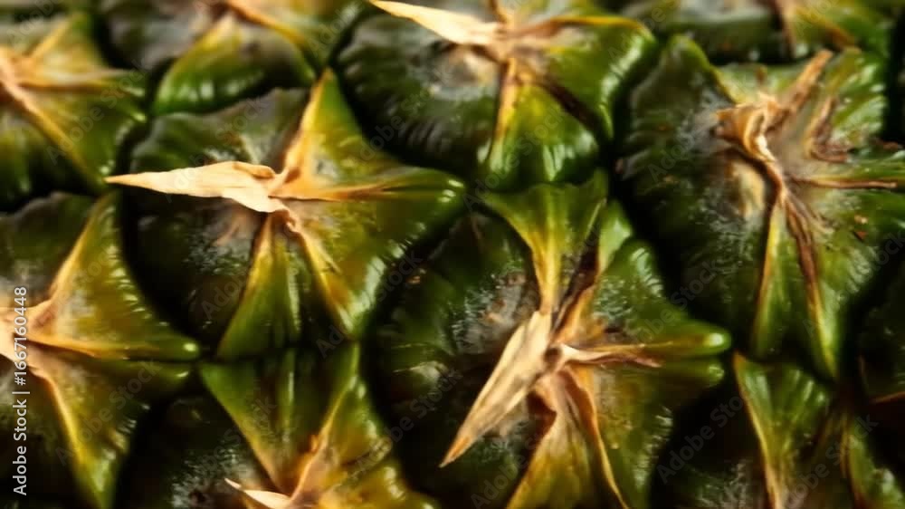 Poster detailed close up of a green pine cone texture showing abstract natural patterns and geometric scaly