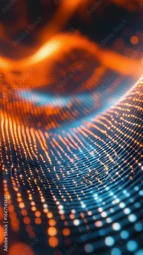 Poster a close-up shot of a computer screen with a blurred background, great for depicting technology and c