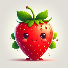 Cute strawberry cartoon