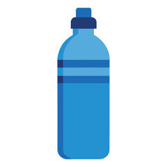 Minimal Water Bottle Logo White Background Vector Illustration