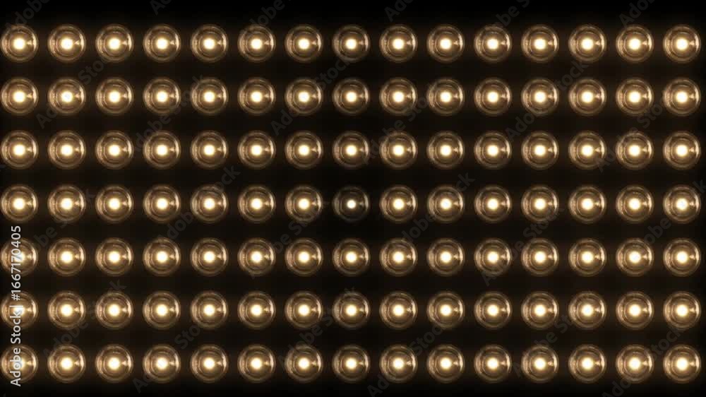 Poster light wall background with uniform illumination and dense arrangement of circular spots
