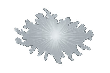 Fototapeta premium Luminous star glowing against translucent backdrop, radiating dramatic light with jagged silhouette and ethereal quality