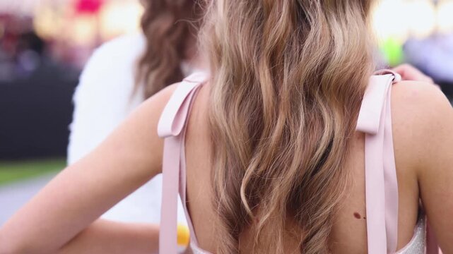 High school graduates dancing on prom, waltz and classical ball dance in dresses and suits on school graduation party, girls and boys classical ballroom dancers, couples dance quadrille and polonaise