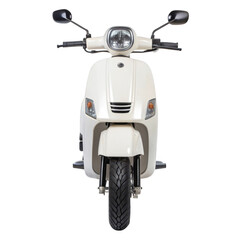 White scooter isolated on transparent background