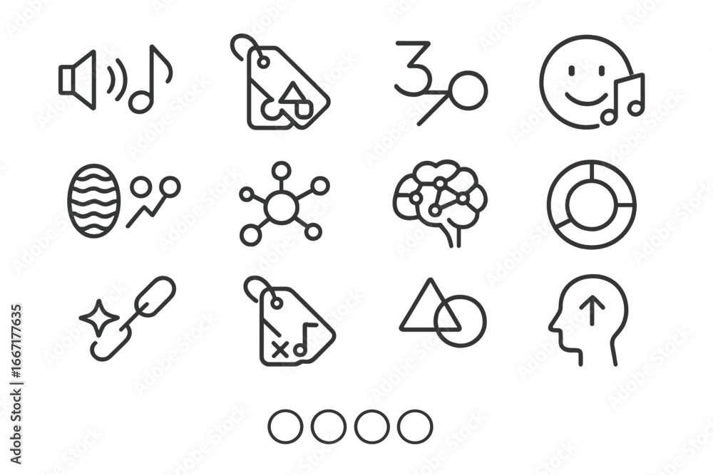 Poster synesthesia vector perception inputs symbol sensory blend icon map association brain grid