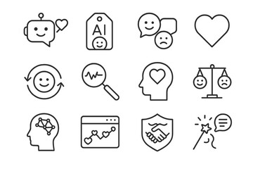 Assistant chatbot vector user loop ai trust icon neural compassionate icons empathy
