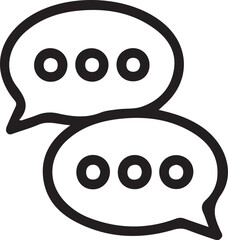 Fototapeta premium Modern communication icon with envelope and speech bubble elements