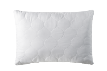 sleep pillows with cotton cover, isolate on a white background