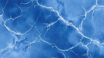 A 4K photo of abstract blue marble background with white veins.