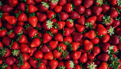 Fresh Red Strawberries Background. (14)