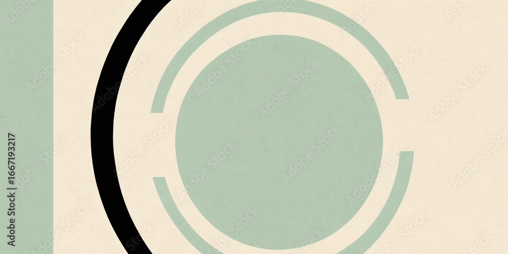 Poster soft shapes and muted colors create a harmonious design