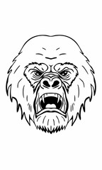 head of a gorilla