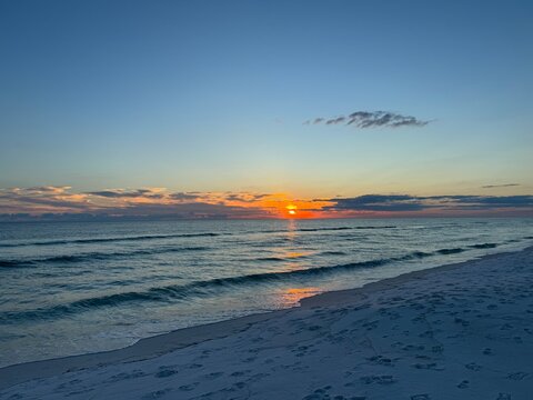 sunset at the beach