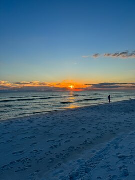 sunset on the beach