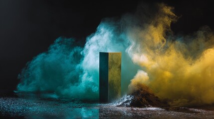 Abstract smoke door lifestyle photography design concept inspiration background stylish composition detail surreal art
