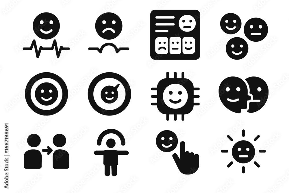 Aufkleber user icon vector frown rating recognition tool feedback sync sentiment flare icons