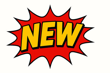 Comic Style New Announcement Design.