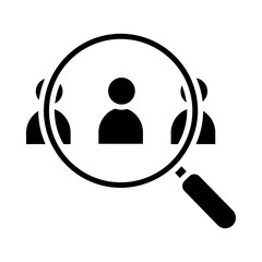 Recruitment concept illustration for people and community