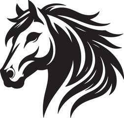 Fototapeta premium A horse silhouette vector