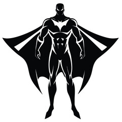 superhero silhouette vector art design