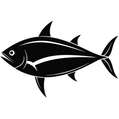 tuna silhouette vector art design