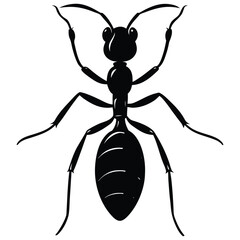 ant silhouette vector art design