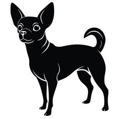 chihuahua silhouette vector art design