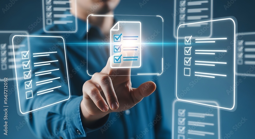 Aufkleber digital workflow automation and task management. quality assurance and process standardization. pers