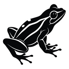 frog silhouette vector art design