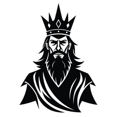 king silhouette vector art design