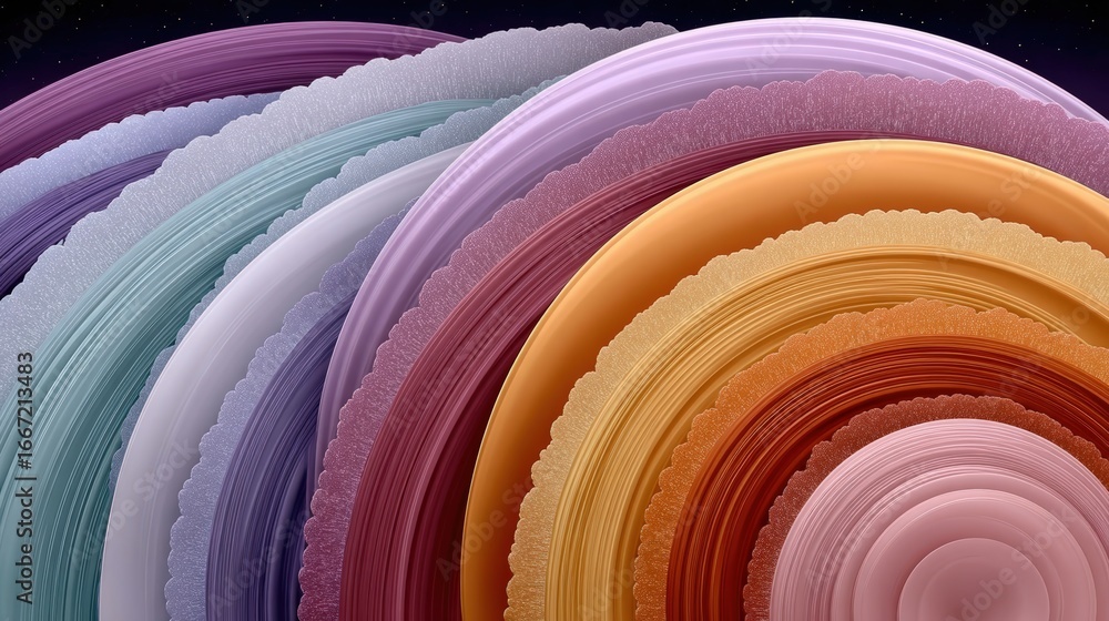Poster a beautiful abstract image featuring a gradient color roll with curved shape