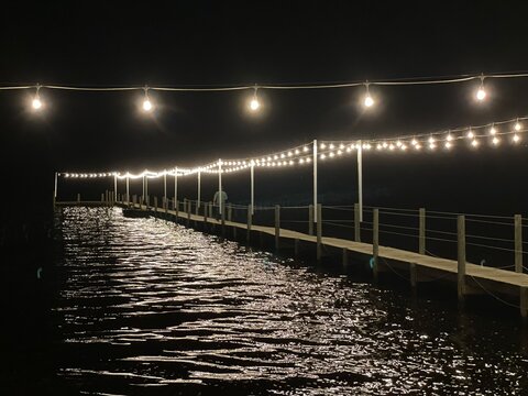 pier at night
