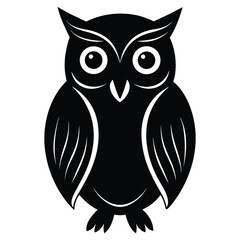 owl silhouette vector art design