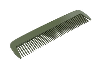 Isolated Simple Green Hair Comb
