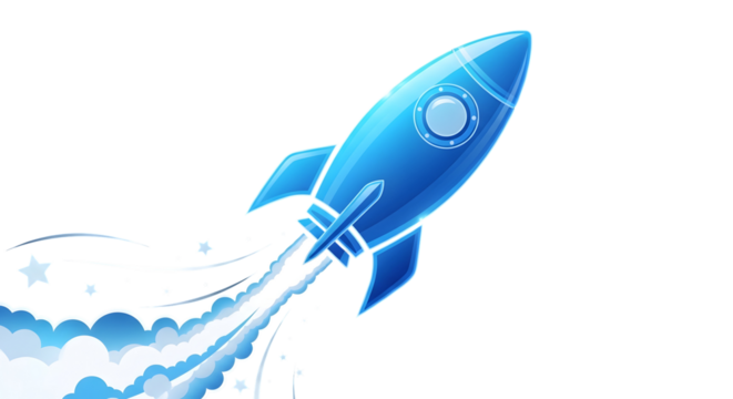 Glossy blue cloud icon — cloud computing, data storage, online backup and SaaS symbol