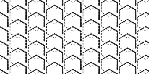 Seamless vector pattern of a black chain link fence texture for wallpaper or textile design